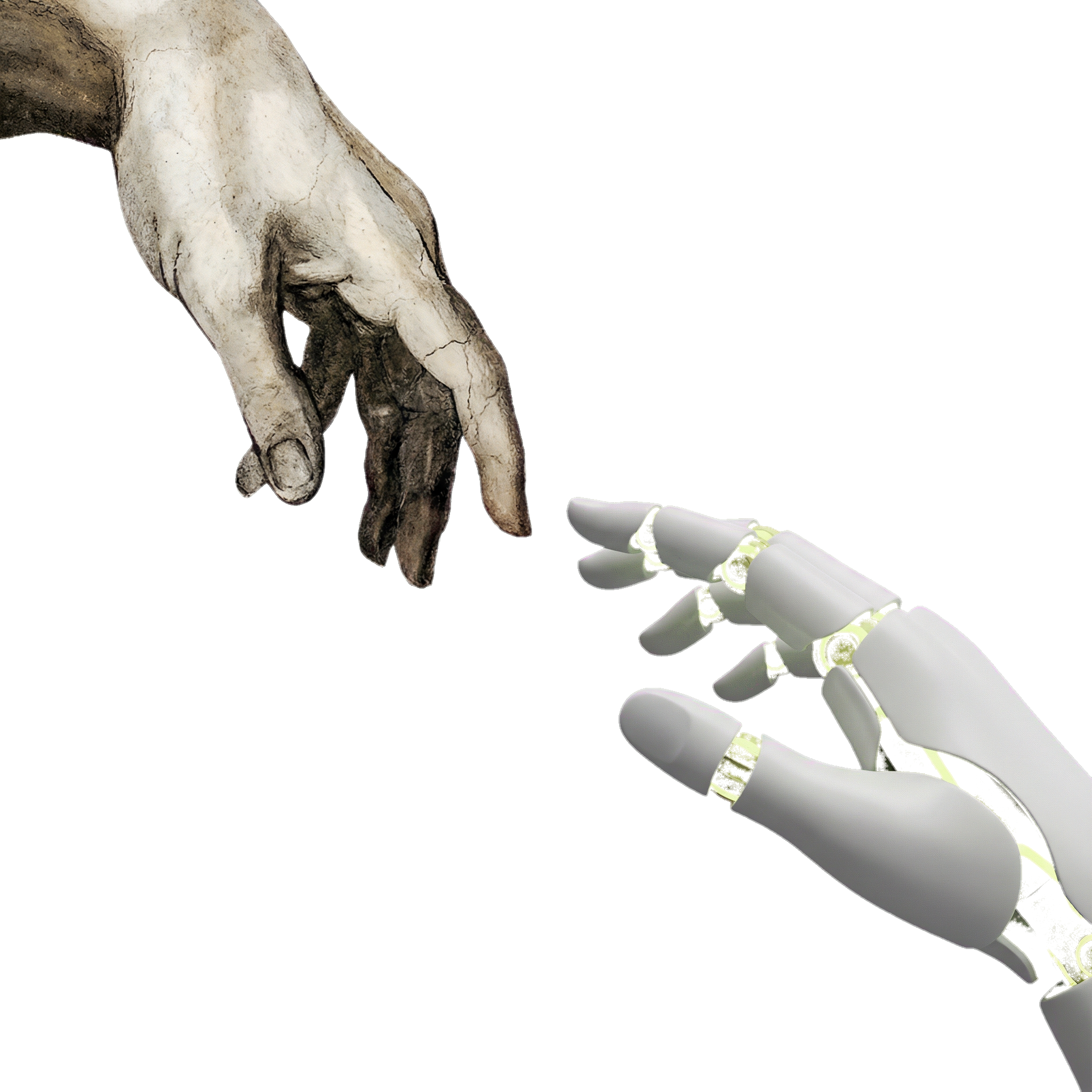 Human and Robot Hands Touching